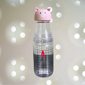💚New💚 STARBUCKS Pig Cap Plastic Tumbler